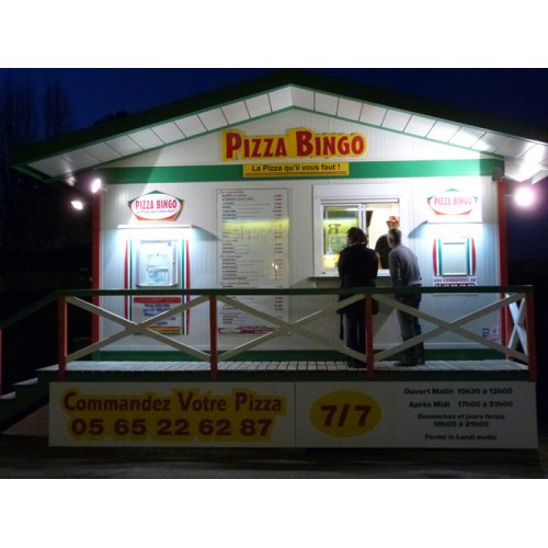 Détails : Pizzeria PIZZA BINGO Cahors, pizzeria de pizzas en tout genre à Cahors.